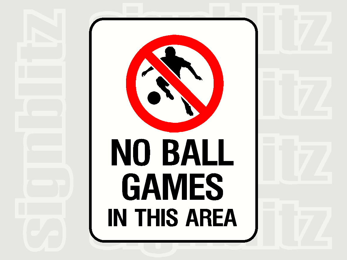 no games sign