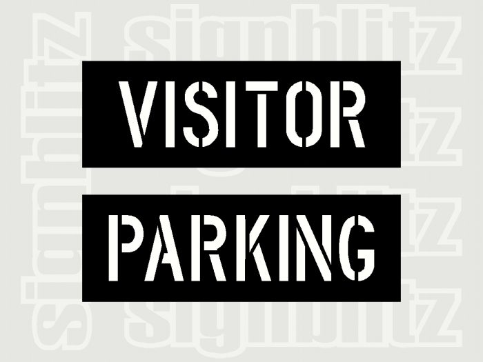 Visitor Parking Stencil